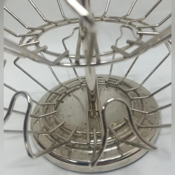 💗2/$10💗 Keurig K Cup Carousel 24 Coffee Pod Holder Rack Spinner Caddy Chrome - Picture 4 of 4